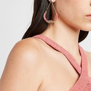 EXPRESS YARN WRAPPED TEARDROP EARRINGS